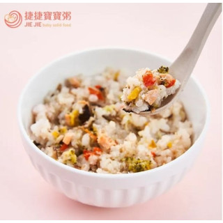 捷捷 寶寶副食品-2-S7鮭魚鮮燴燉飯(180g*2盒)