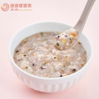 捷捷 副食品-1P-15 紫玉豆豆雞蓉大寶寶粥