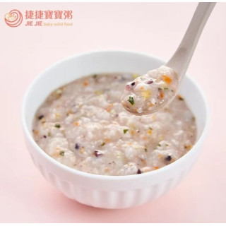 捷捷 副食品-1P-15 紫玉豆豆雞蓉大寶寶粥
