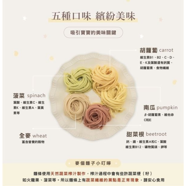 愛子伴桌 X 麥個麵子 寶寶麵食(多款)