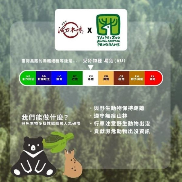 臺北市立動物園x100%保久乳(成分無調整)24瓶/箱