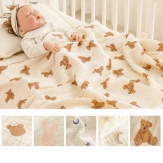 BUNNY PAPA 韓國三重紗蓋毯/薄被(多款)