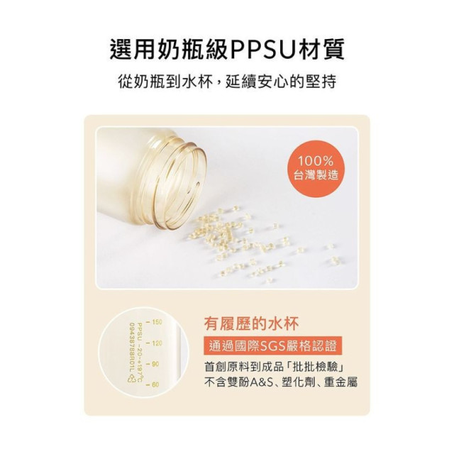 小獅王 鉑金PPSU兒童吸管水壺400ML(多款)