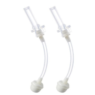 小獅王 蘊蜜寬口防漏滑蓋吸管組