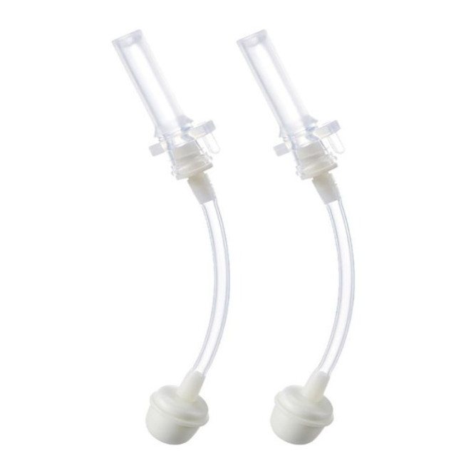 小獅王 蘊蜜寬口防漏滑蓋吸管組