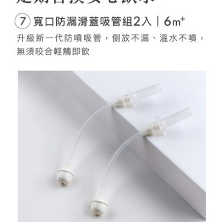 小獅王 蘊蜜寬口防漏滑蓋吸管組