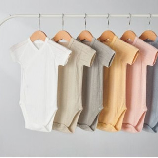 小獅王 Air Upper 透氣棉開襟包屁衣60cm(短袖)