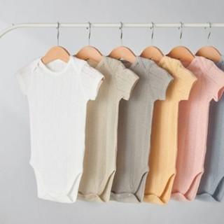 小獅王 Air Upper 透氣棉圓領包屁衣80cm(短袖)