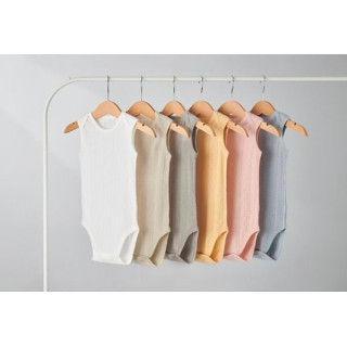 小獅王 Air Upper 透氣棉圓領包屁衣80cm(無袖)