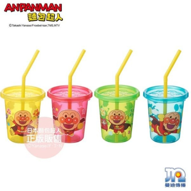 麵包超人 吸管杯4入組