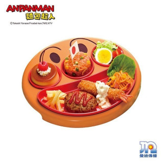 麵包超人 大臉分隔餐盤組(附蓋)