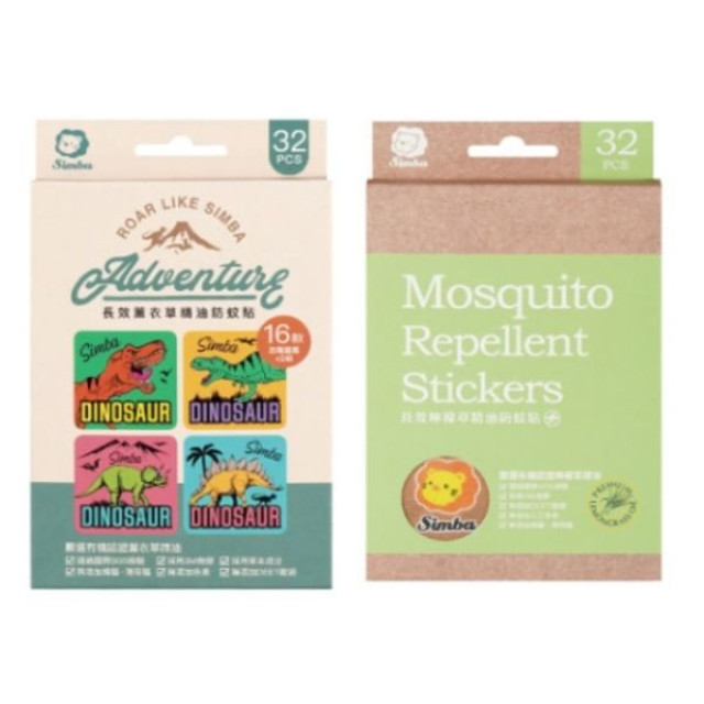 小獅王 長效精油防蚊貼32入(多款)