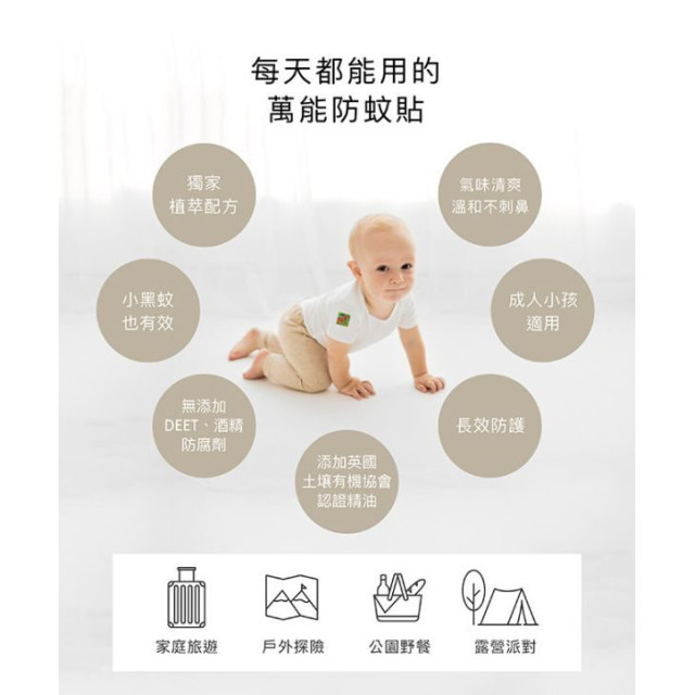 小獅王 長效精油防蚊貼32入(多款)