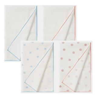 小獅王 極柔感印花紗布澡巾(2入)