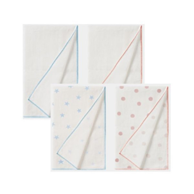 小獅王 極柔感印花紗布澡巾(2入)