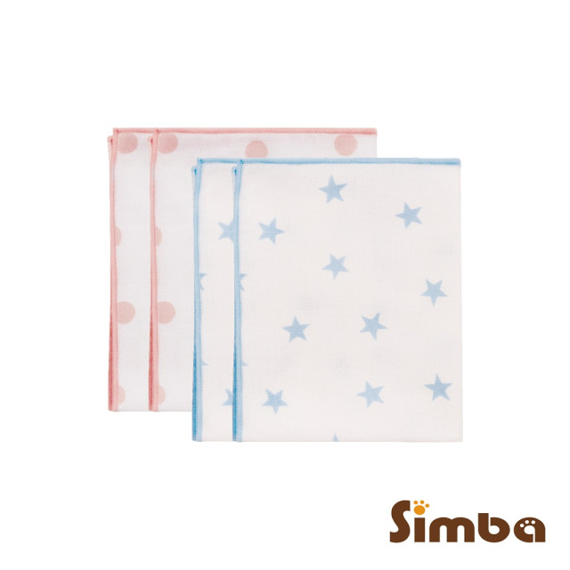 小獅王 極柔感印花紗布澡巾(2入)