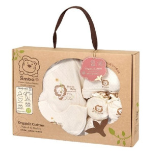 小獅王 有機棉喜悅禮盒(七分袖兔裝)