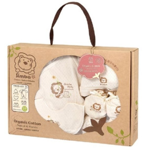 小獅王 有機棉喜悅禮盒(七分袖兔裝)