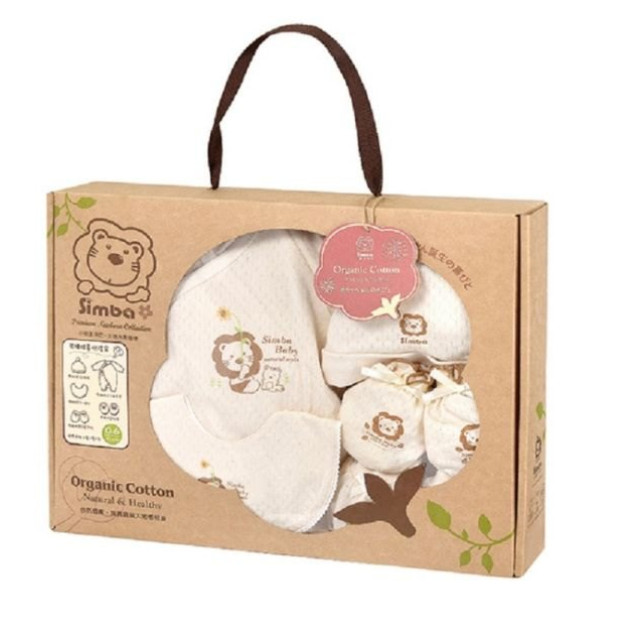 小獅王 有機棉喜悅禮盒(七分袖兔裝)