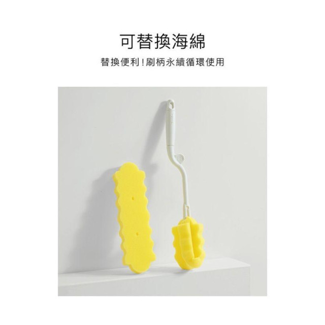 小獅王 超柔無垢海綿旋轉奶瓶刷替換包(2入)