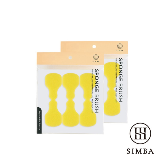 小獅王辛巴 超柔無垢海綿奶嘴刷 替換包3入