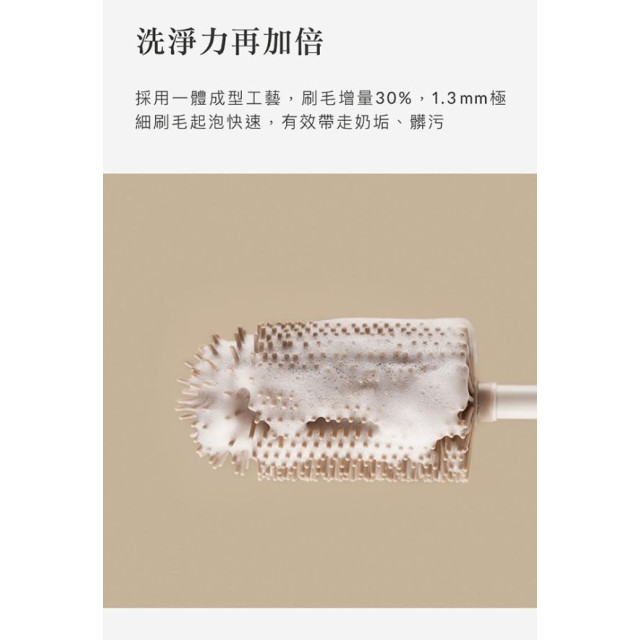 小獅王 超柔無垢白金矽膠旋轉奶瓶刷(多款)