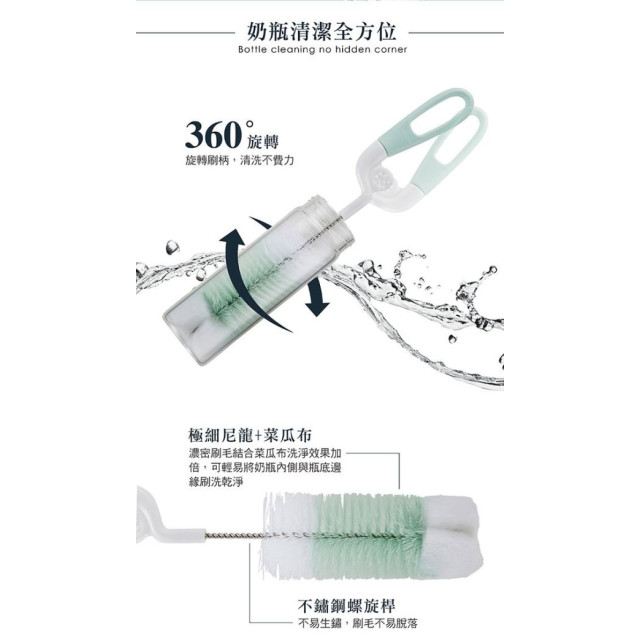 小獅王 旋轉式奶瓶刷(菜瓜布)