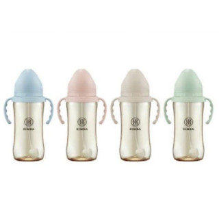 小獅王 蘊蜜鉑金PPSU寬口吸管把手防脹氣奶瓶270ml(多款)