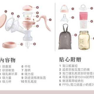 小獅王 iFeed輕美機舒壓式旋轉手動吸乳器(寬口徑)