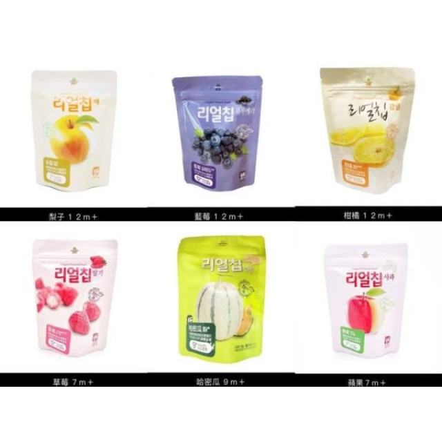 韓國米餅村 無添加水果脆片(多款)