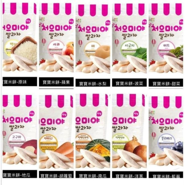 韓國米餅村 寶寶米餅-片狀(多款)