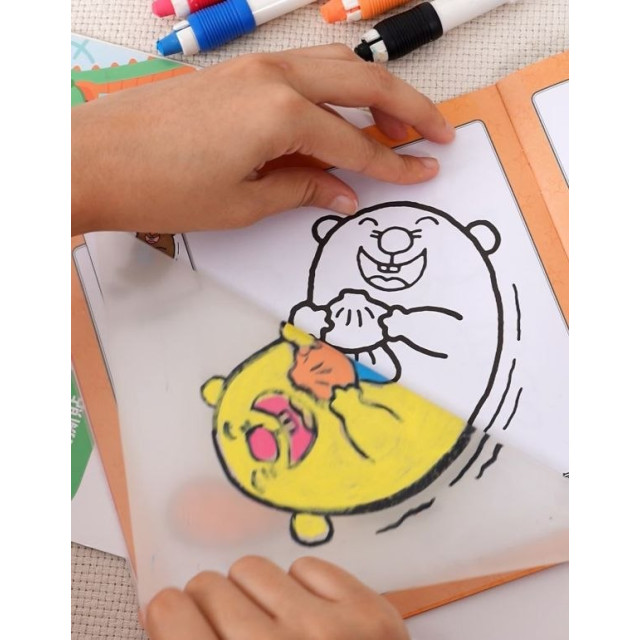 mamayo媽媽友 無痕塗鴉靜電貼-迷你4入組