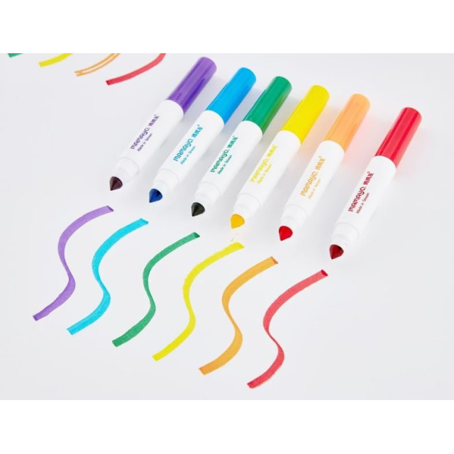 mamayo媽媽友 超水洗無毒彩色筆-24色長桿