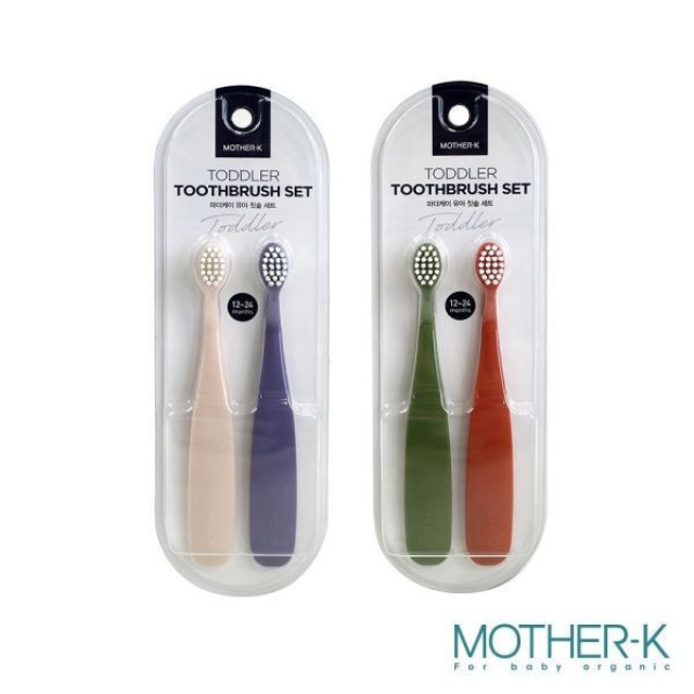 MOTHER-K 0.5階段嬰幼兒學習牙刷2入組(多款)