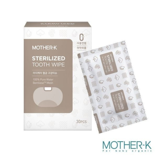 MOTHER-K 100%純水口腔清潔濕紙巾30入/盒