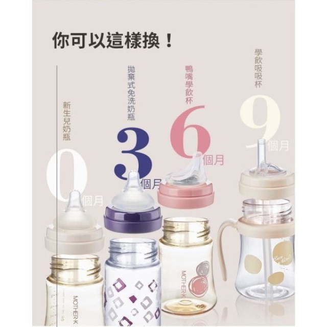 MOTHER-K 頂級PPSU學飲吸吸杯200mL(多款)