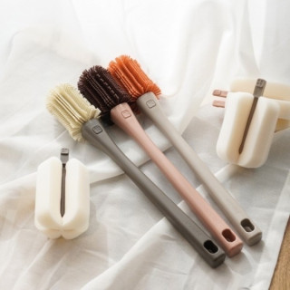 MOTHER-K 極簡奶瓶水杯矽膠海綿刷雙享組(多款)