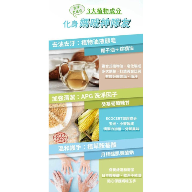 淨淨 食器清潔皂補充瓶500ML