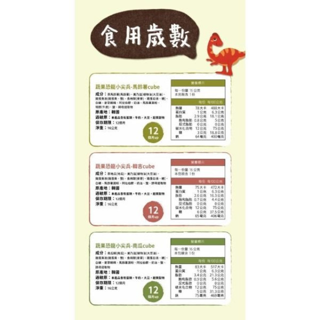 韓爸田園日記 蔬果恐龍小尖兵(多款)