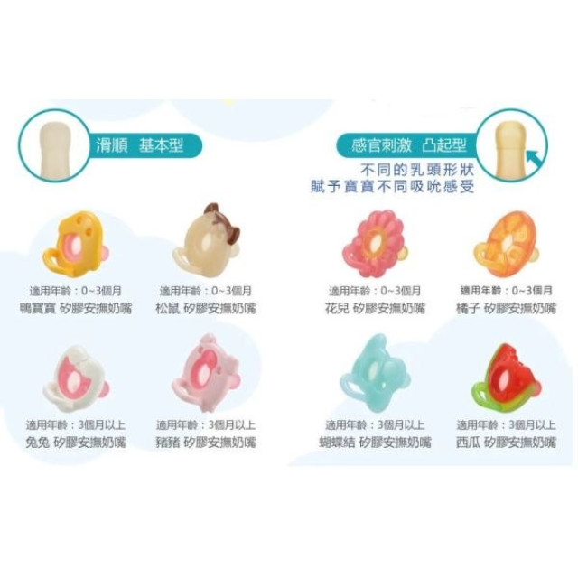 Richell 利其爾 全矽膠安撫奶嘴-繽紛樂系列(多款)