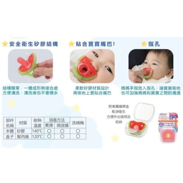 Richell 利其爾 全矽膠安撫奶嘴-繽紛樂系列(多款)