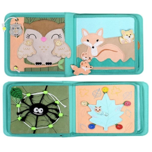 MY FIRST BOOKS 蒙特梭利啟蒙布書-動物冊北歐森林