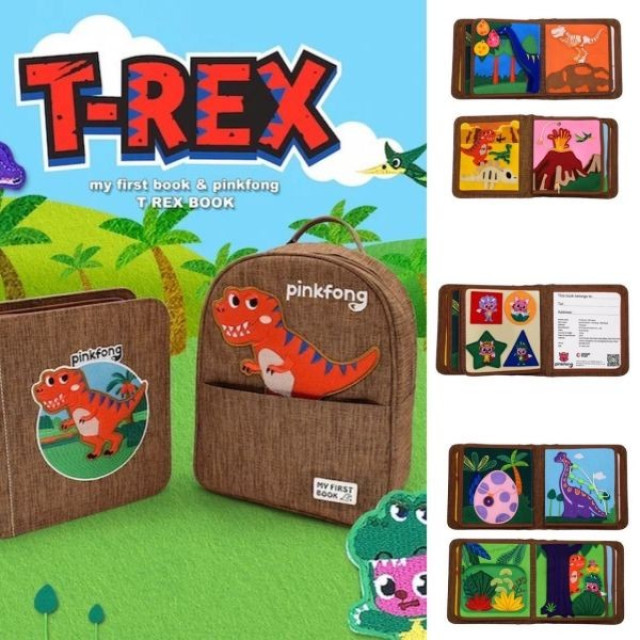 MY FIRST BOOKS 蒙特梭利啟蒙布書-聯名冊恐龍