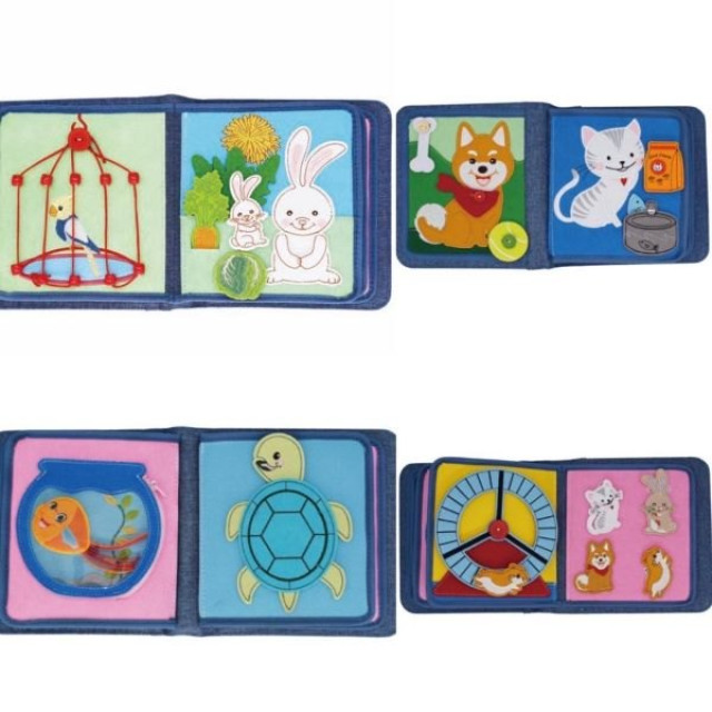 MY FIRST BOOKS 蒙特梭利啟蒙布書-動物冊柴犬