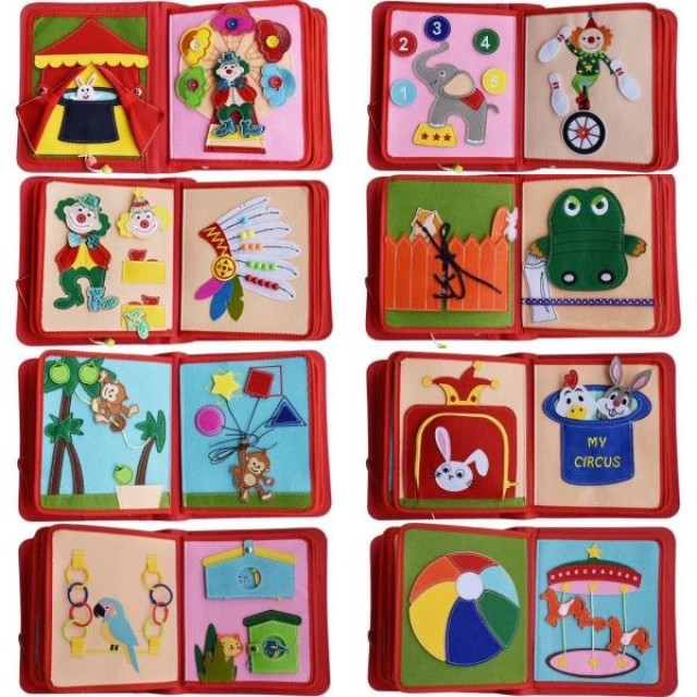 MY FIRST BOOKS 蒙特梭利啟蒙布書-第四冊馬戲團