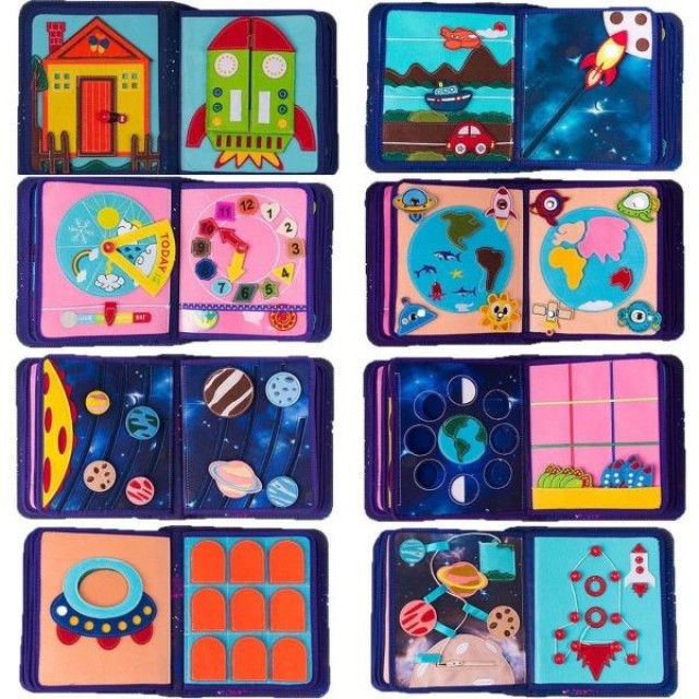 MY FIRST BOOKS 蒙特梭利啟蒙布書-第三冊星空宇宙探險