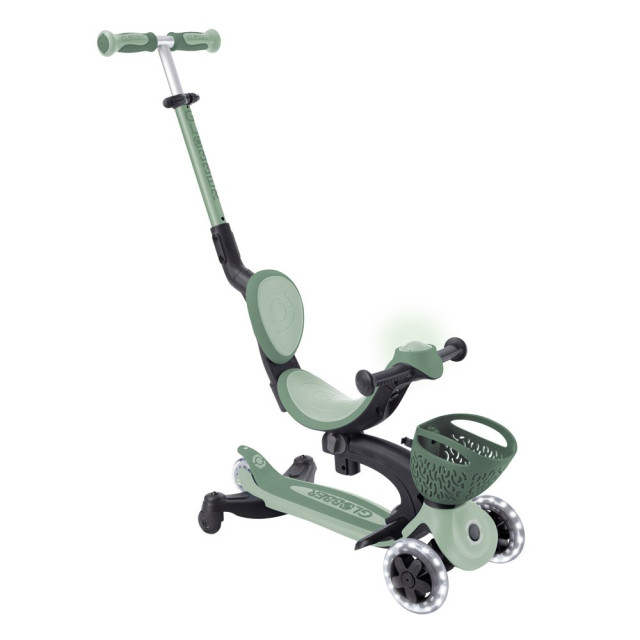 GLOBBER GO‧UP 豪華版360度多功能滑板車-白色發光前輪(多款)