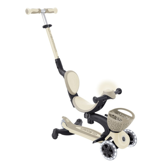 GLOBBER GO‧UP 豪華版360度多功能滑板車-白色發光前輪(多款)