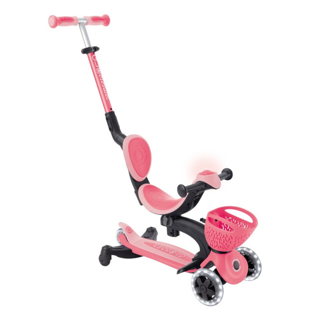 GLOBBER GO‧UP 豪華版360度多功能滑板車-白色發光前輪(多款)