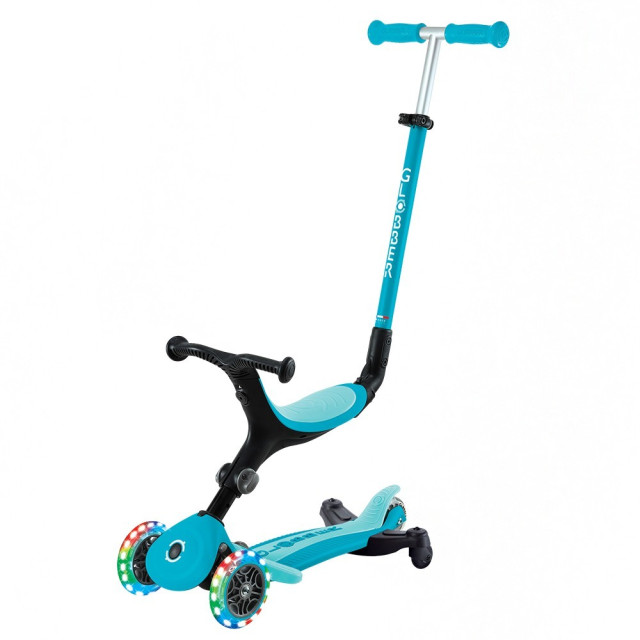 GLOBBER GO•UP 4合1運動版360度多功能三輪滑板車-LED發光前輪(多款)